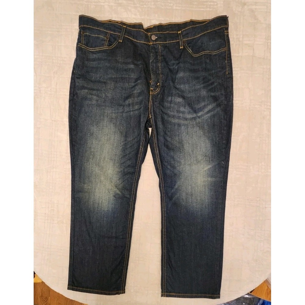 Levis 541 Jeans Mens 44x29 Blue Loose Straight Fit Denim Distressed Wash 541‎